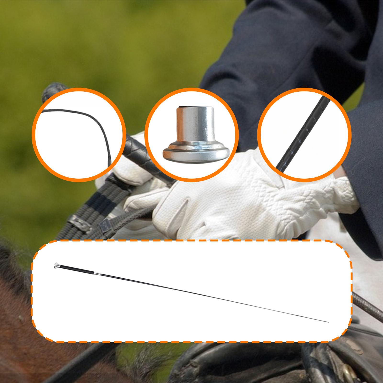 Riding Crop Dressage - Długi metalowy nylonowy bat jeździecki dla
