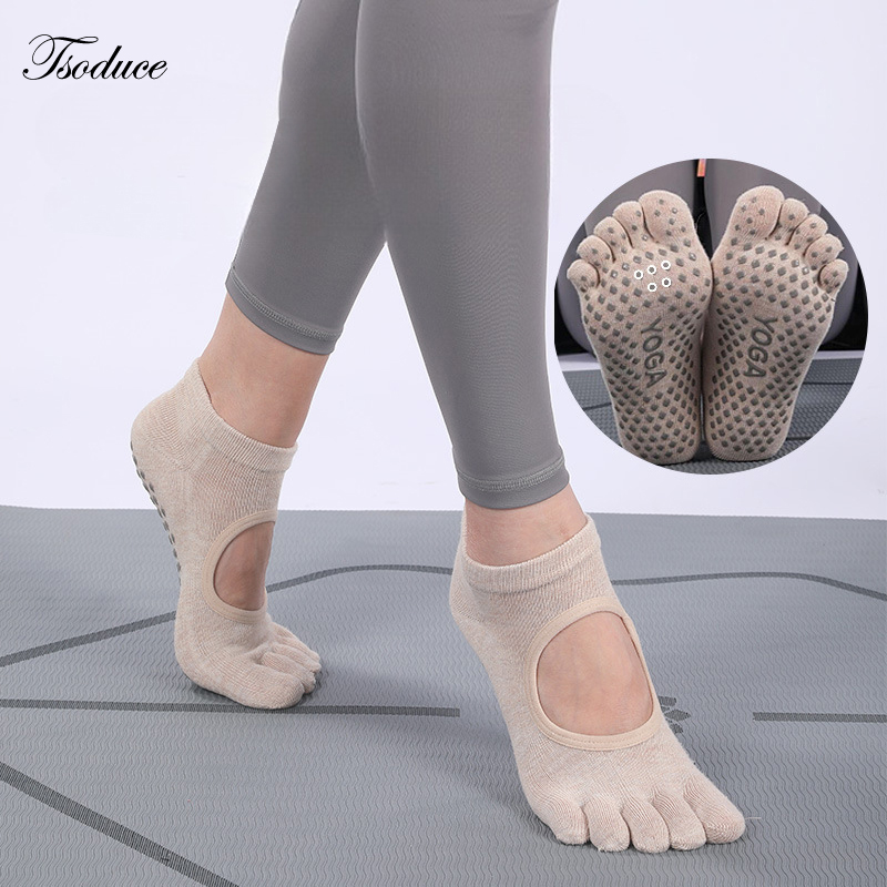 Trampoline Park Sock - Profesjonalne skarpetki do jogi silikonowe antypoślizgowe