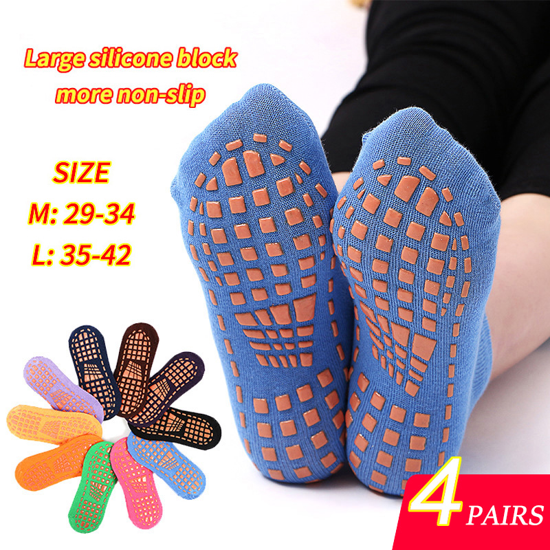 Trampoline Park Sock - 4 pary joga Pilates trampolina skarpetki