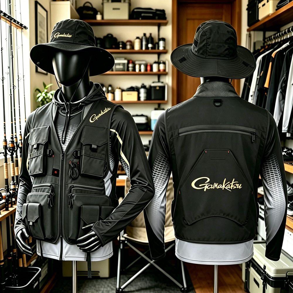 Outdoor Sport Jacket - Kamizelka wędkarska Gamakatsu Men z wieloma