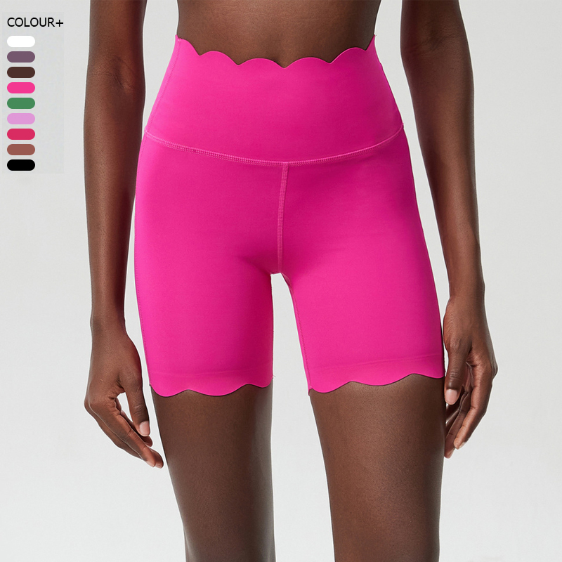 Outdoor Sport Leggings - Letnie spodenki do jogi damskie jednokolorowe