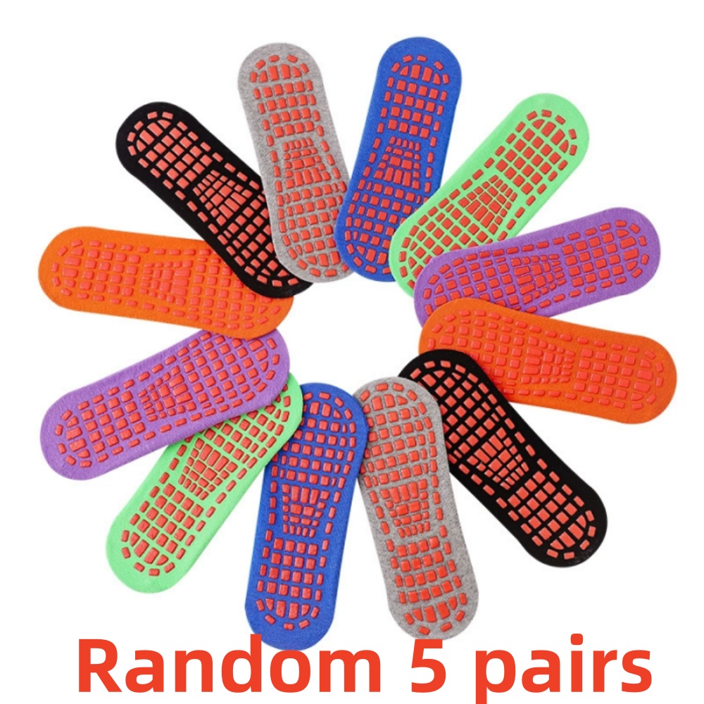 Trampoline Park Sock - Losowe 5 par skarpetek trampolinowych dla