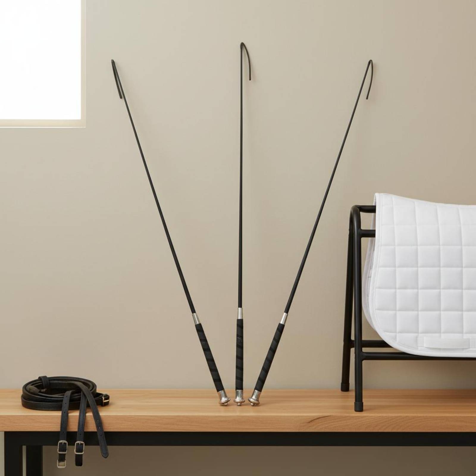Riding Crop Dressage - 3-częściowy kucyk treningowy do ćwiczeń dresażowych,