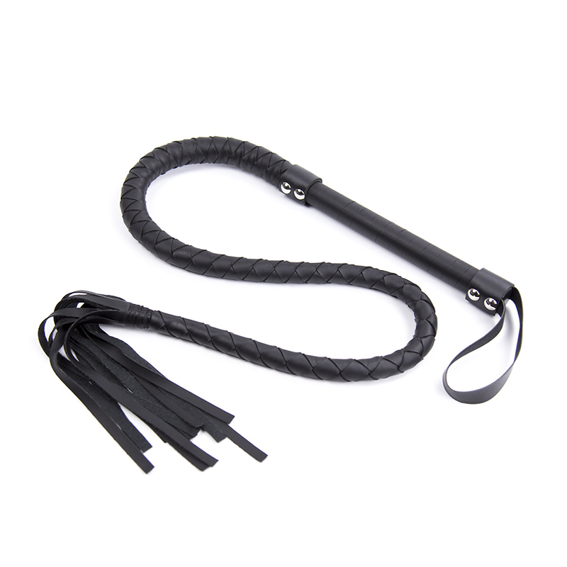 Riding Crop Dressage - 120cm skórzana rączka z wężowym biczem
