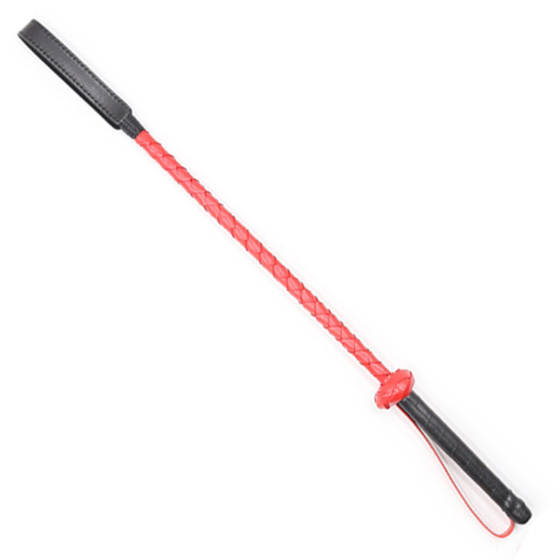 56cm czerwono-czarna skórzana  – Riding Crop Dressage recenzja i cena