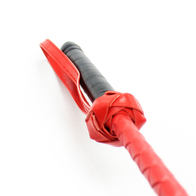 56cm czerwono-czarna skórzana  – Riding Crop Dressage recenzja i cena