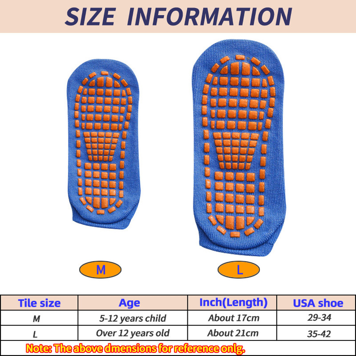 1/4 pary unisex silikonowe ant – Trampoline Park Sock recenzja i cena