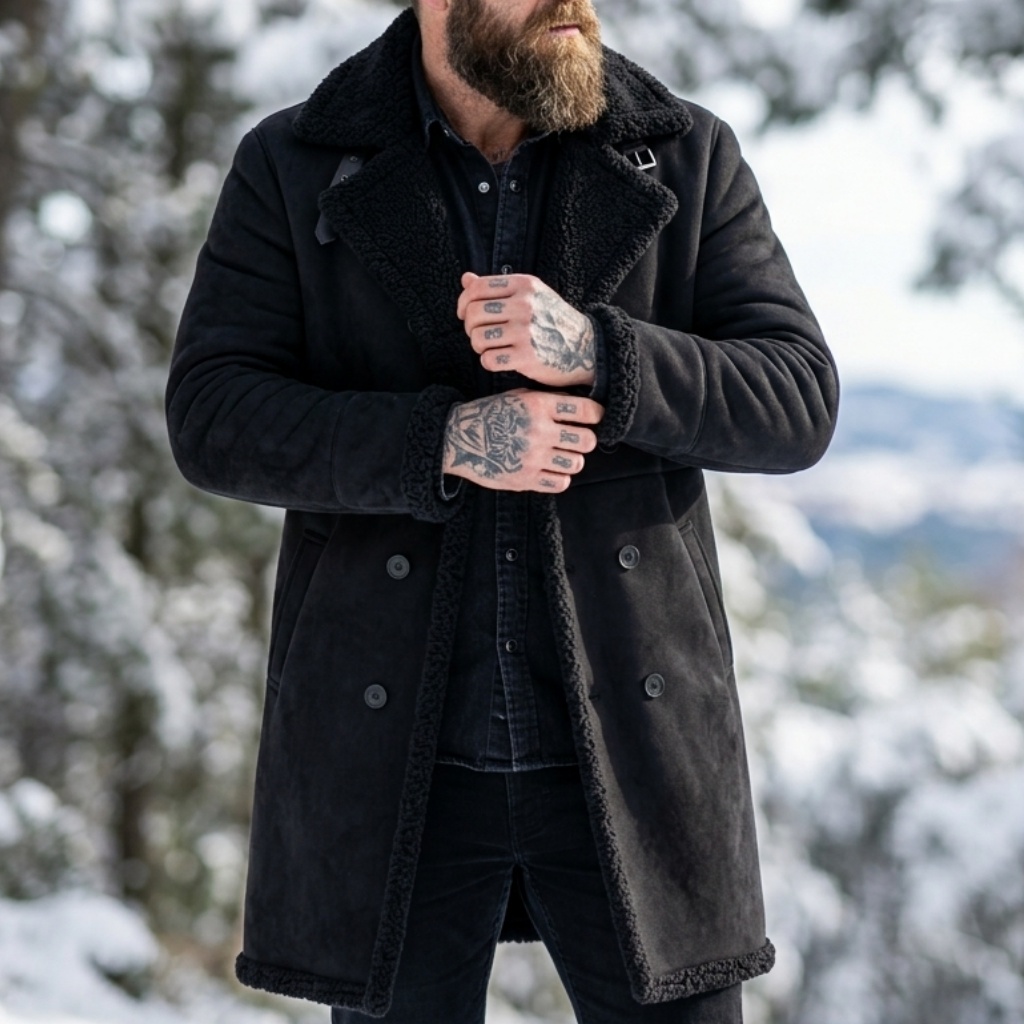Męska kurtka zimowa z imitacji – Outdoor Sport Jacket recenzja i cena