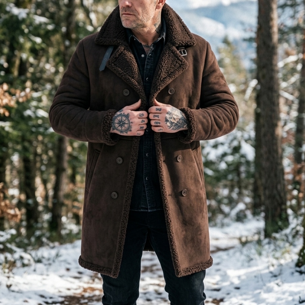 Męska kurtka zimowa z imitacji – Outdoor Sport Jacket recenzja i cena