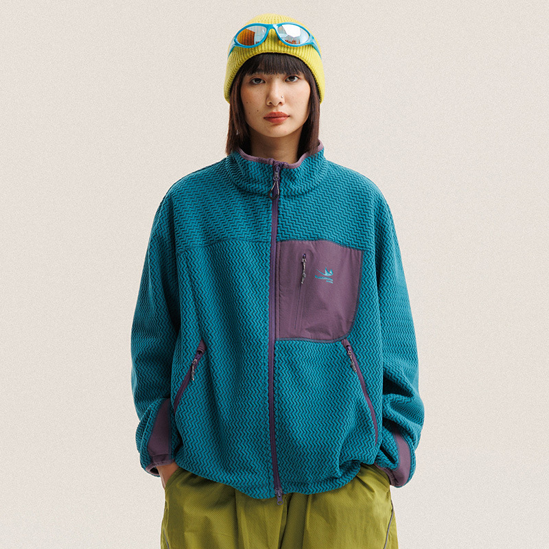 Kurtka polarowa z falistymi pa – Outdoor Sport Jacket recenzja i cena