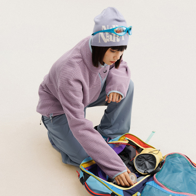 Kurtka polarowa z falistymi pa – Outdoor Sport Jacket recenzja i cena